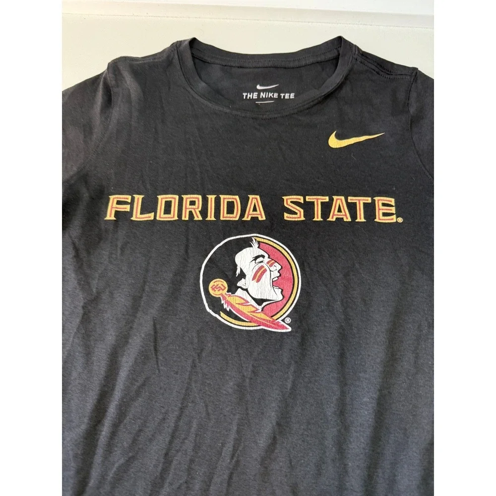Nike Youth Florida State Seminoles Dri-FIT Black Graphic Tee Shirt Size Small